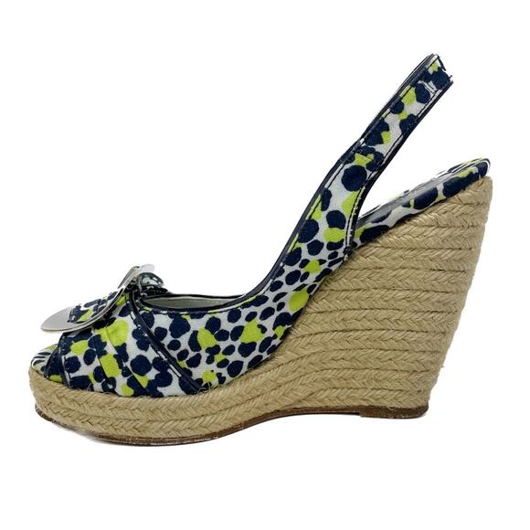 Roger Vivier Cordella Espadrille Wedge Slingback Sandals size 38 / US7-7.5 - Picture 10 of 16